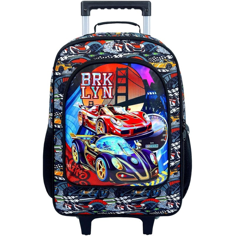 UFNDC Kids Suitcase for Boys, Suspension Bridge Racing Luggage with Wheels，Travel Carry on for Children Toddler Elementary - Image 1